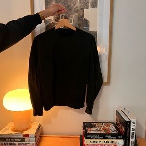Dark green crewneck sweater